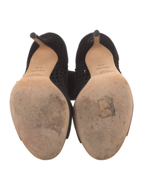 Jimmy Choo Suede Lasercut Accents Boots