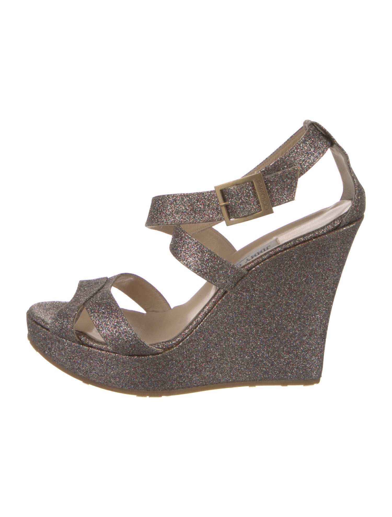 Jimmy Choo Glitter Glitter Accents Espadrilles