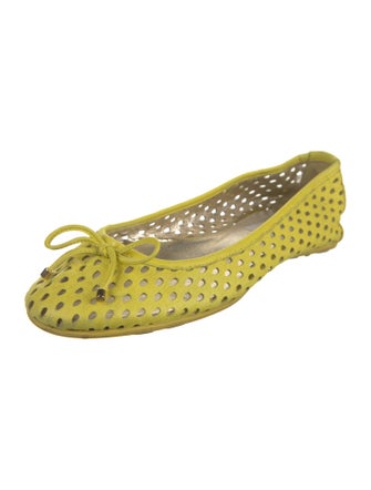 Jimmy Choo Signature Logo Leather Flats