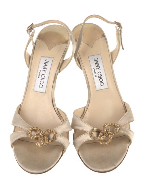 Jimmy Choo Satin Slingback Sandals