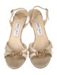 Jimmy Choo Satin Slingback Sandals