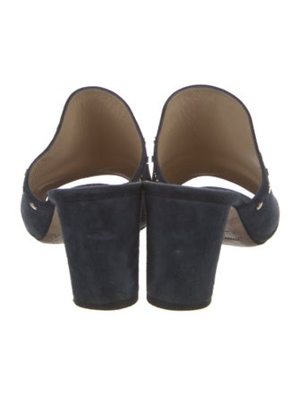 Jimmy Choo Leather Studded Accents Slides