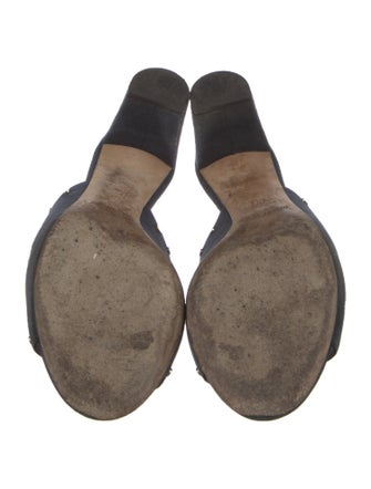 Jimmy Choo Leather Studded Accents Slides