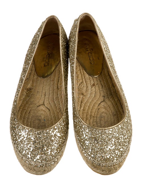 Jimmy Choo Glitter Glitter Accents Espadrilles