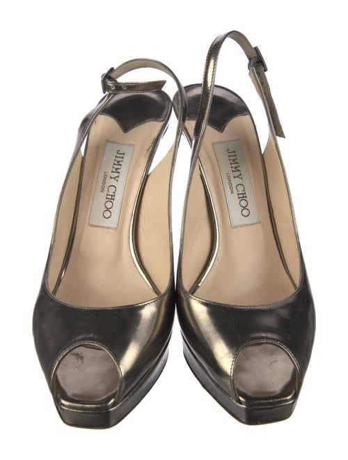 Jimmy Choo Leather Slingback Pumps