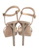 Jimmy Choo Suede Glitter Accents Sandals