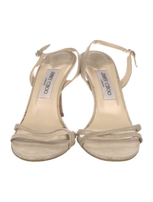 Jimmy Choo Leather Slingback Sandals