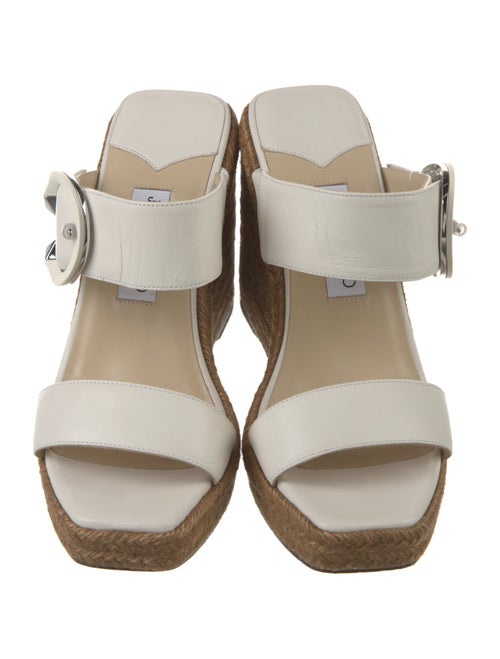 Jimmy Choo Jute Studded Accents Espadrilles