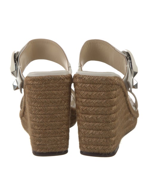 Jimmy Choo Jute Studded Accents Espadrilles