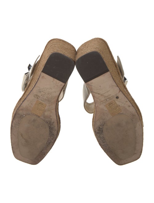 Jimmy Choo Jute Studded Accents Espadrilles