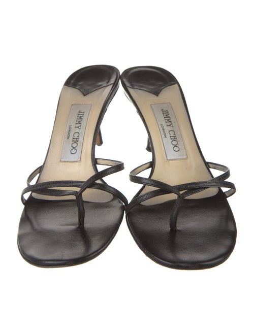 Jimmy Choo Leather Slides