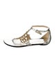 Jimmy Choo Wallace Leather T-Strap Sandals