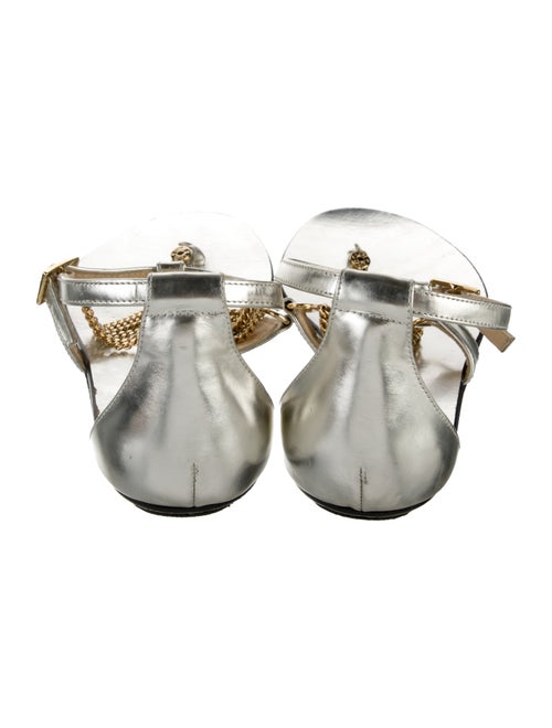 Jimmy Choo Wallace Leather T-Strap Sandals