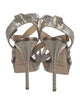 Jimmy Choo Glitter Mesh Accents Sandals