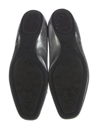 Jimmy Choo Leather Studded Accents Ballet Flats