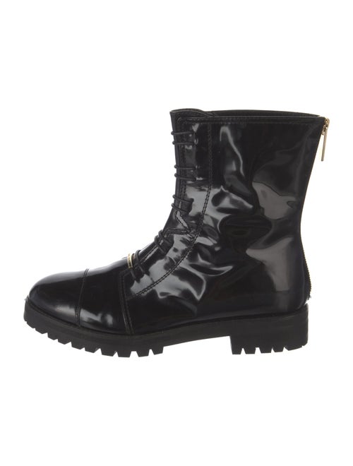 Jimmy Choo Patent Leather Combat Boots