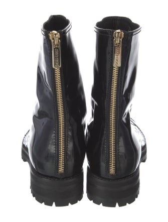 Jimmy Choo Patent Leather Combat Boots