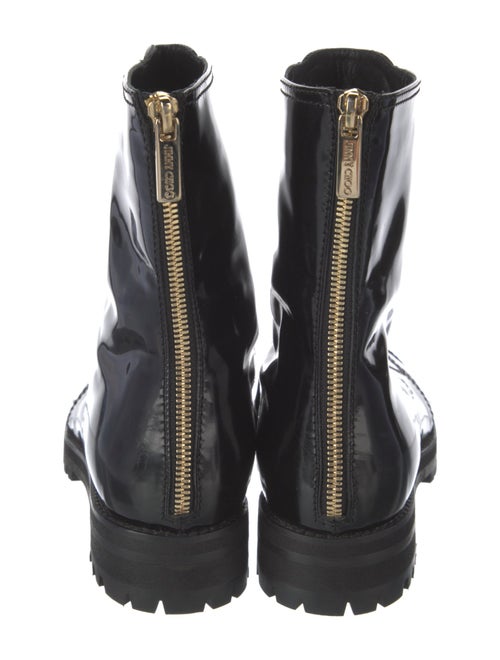 Jimmy Choo Patent Leather Combat Boots