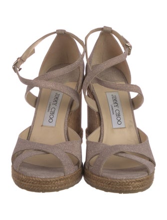 Jimmy Choo Glitter Glitter Accents Espadrilles