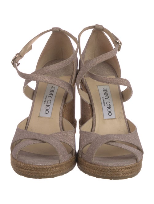 Jimmy Choo Glitter Glitter Accents Espadrilles