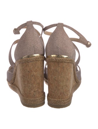 Jimmy Choo Glitter Glitter Accents Espadrilles