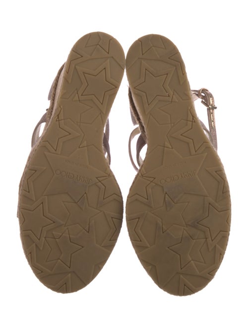 Jimmy Choo Glitter Glitter Accents Espadrilles