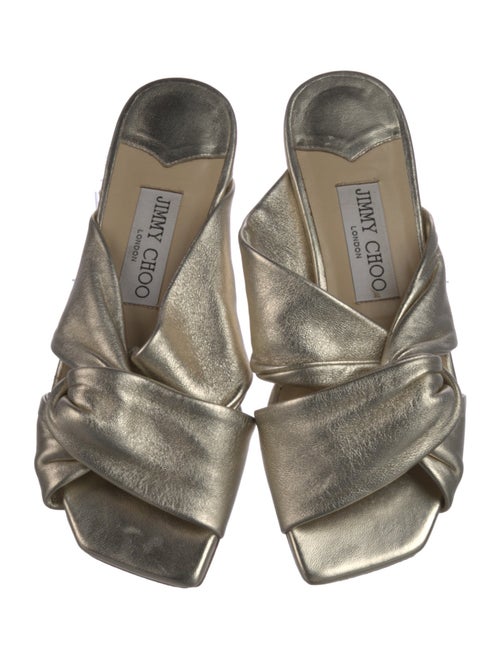 Jimmy Choo Leather Slides