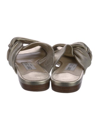 Jimmy Choo Leather Slides