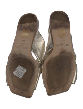 Jimmy Choo Leather Slides
