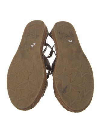 Jimmy Choo Leather Studded Accents Espadrilles