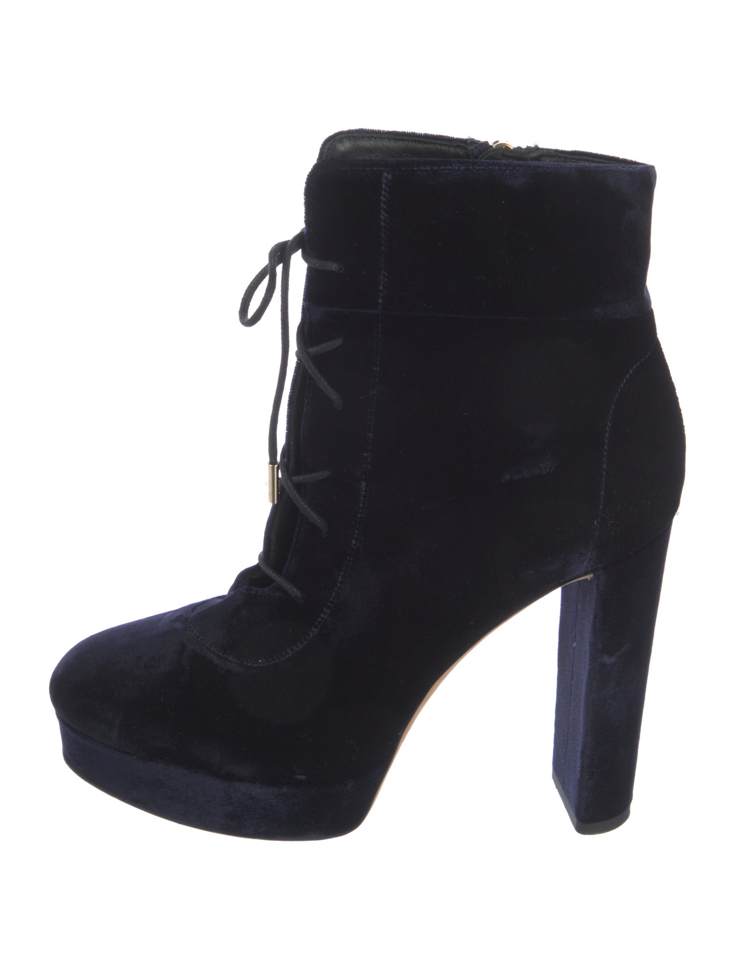Jimmy Choo Velvet Lace-Up Boots