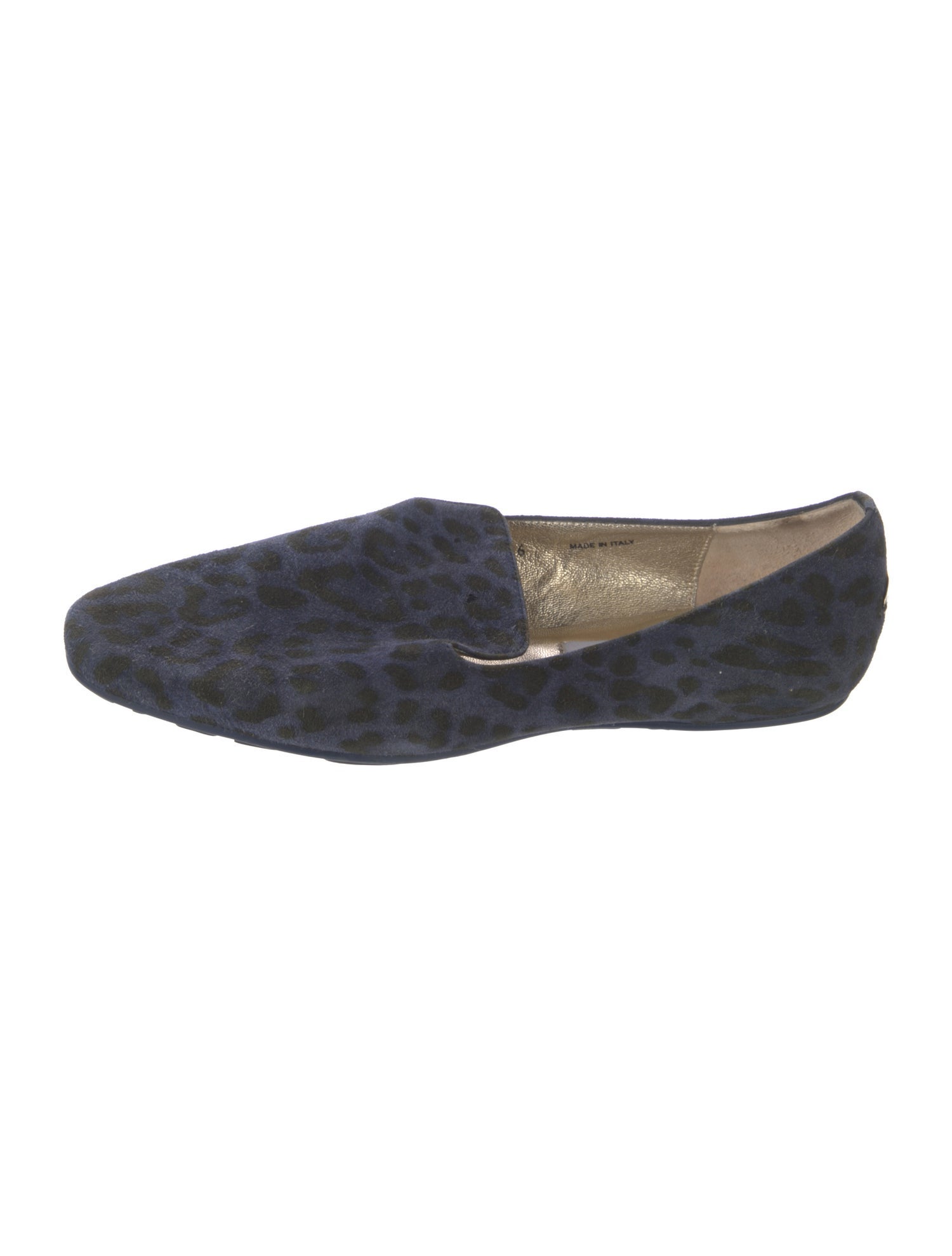 Jimmy Choo Suede Animal Print Moccasins