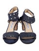 Jimmy Choo Denim Studded Accents Slingback Sandals