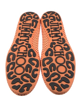 Jimmy Choo Leather Lasercut Accents Ballet Flats