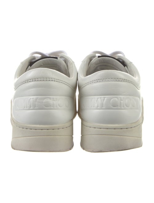 Jimmy Choo Leather Crystal Embellishments Sneakers