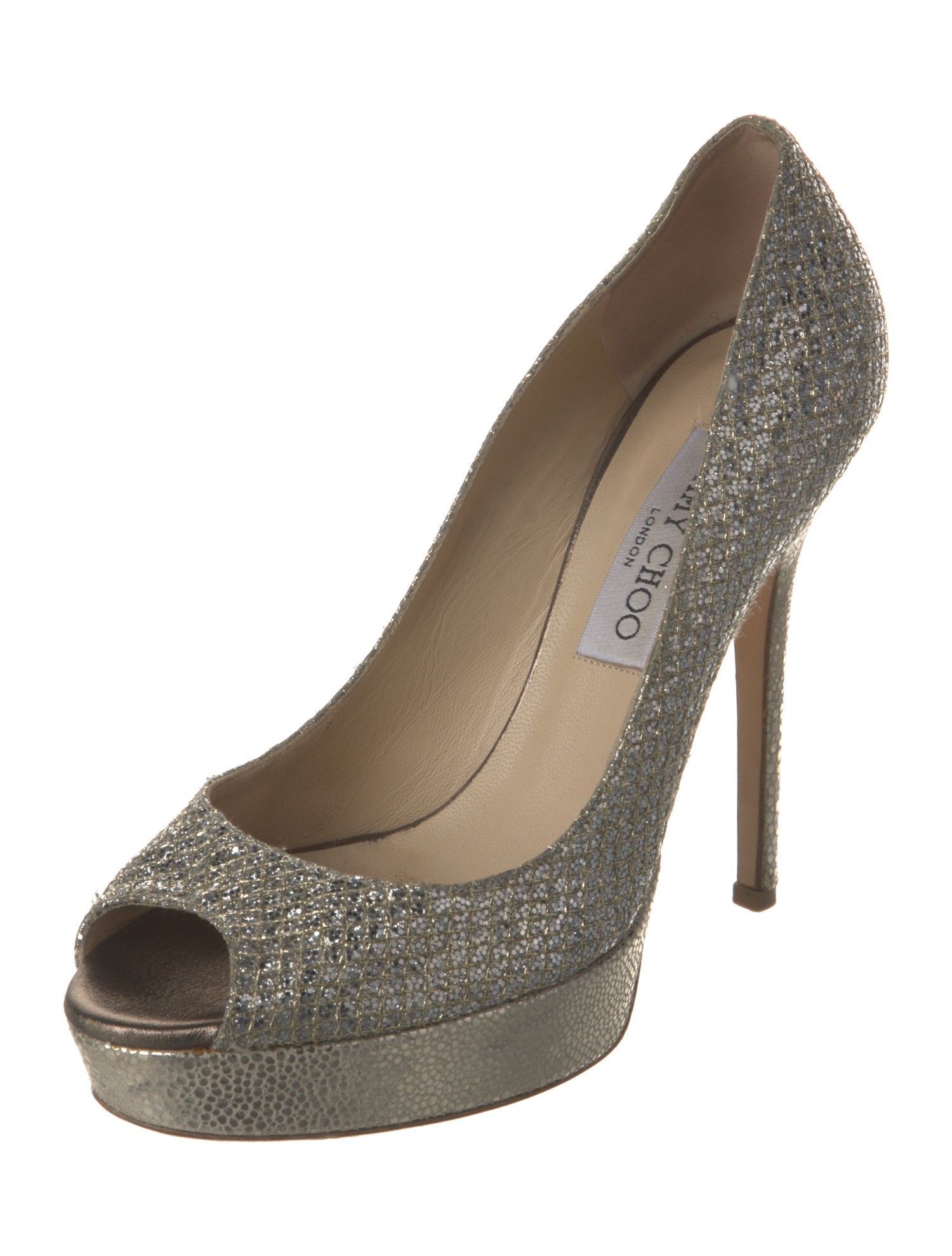 Jimmy Choo Glitter Glitter Accents Pumps