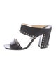 Jimmy Choo Leather Studded Accents Slides