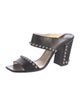 Jimmy Choo Leather Studded Accents Slides
