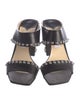 Jimmy Choo Leather Studded Accents Slides