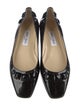 Jimmy Choo Patent Leather Studded Accents Ballet Flats