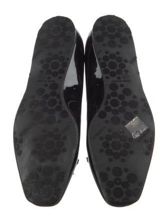Jimmy Choo Patent Leather Studded Accents Ballet Flats