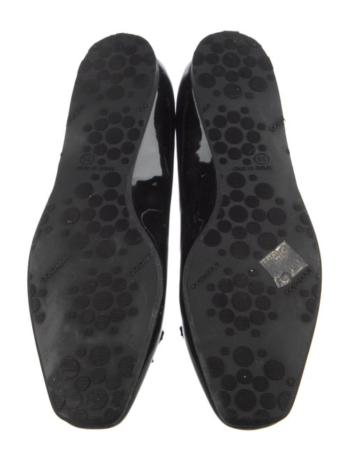 Jimmy Choo Patent Leather Studded Accents Ballet Flats