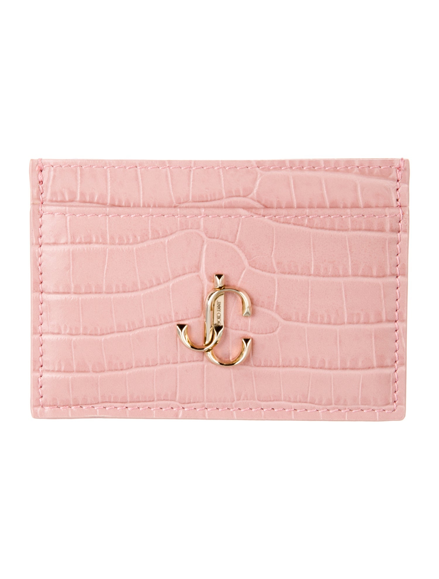 Jimmy Choo Embossed Leather Card Holder