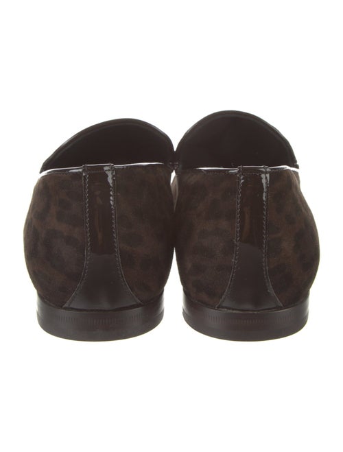 Jimmy Choo Suede Animal Print Loafers