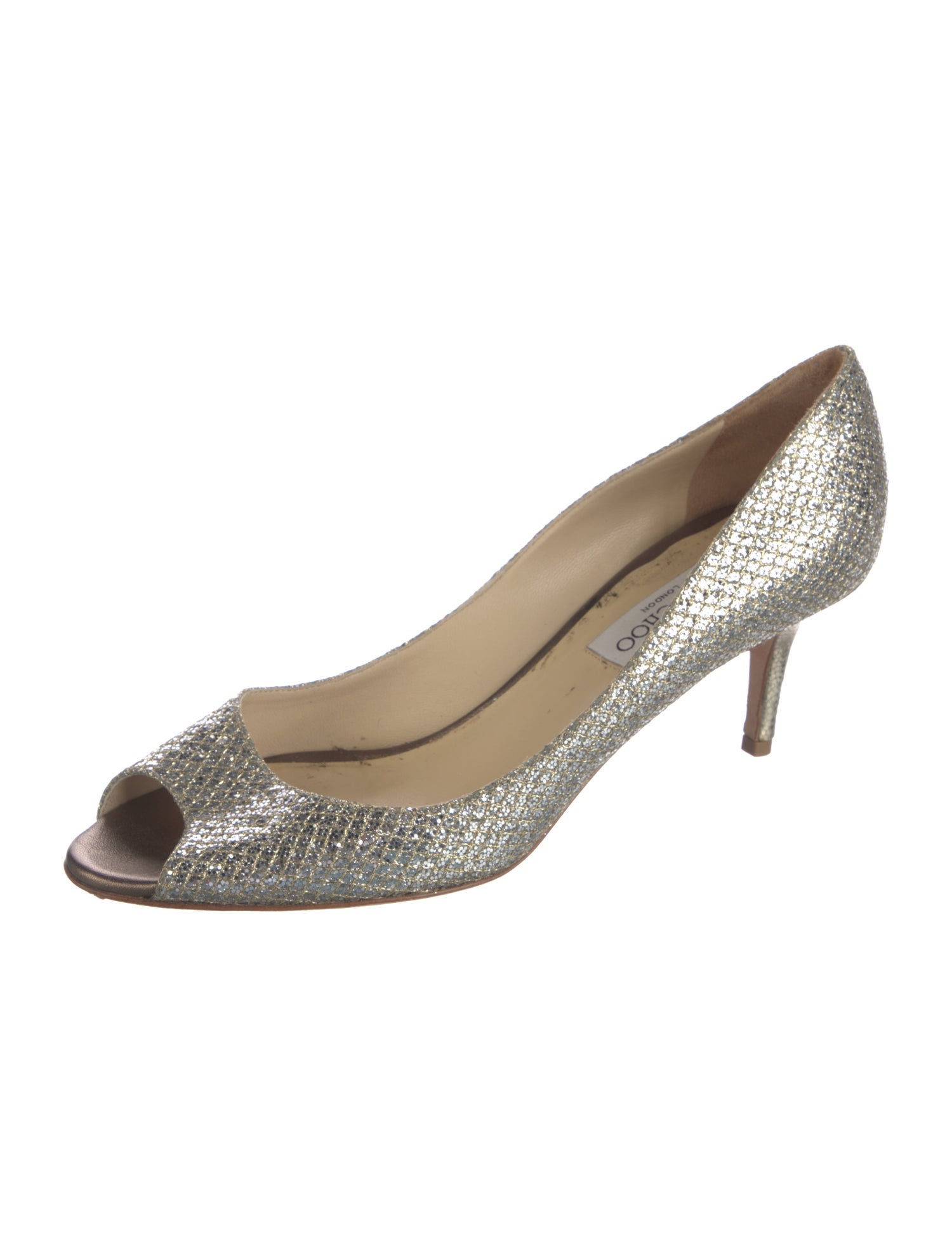Jimmy Choo Glitter Glitter Accents Pumps