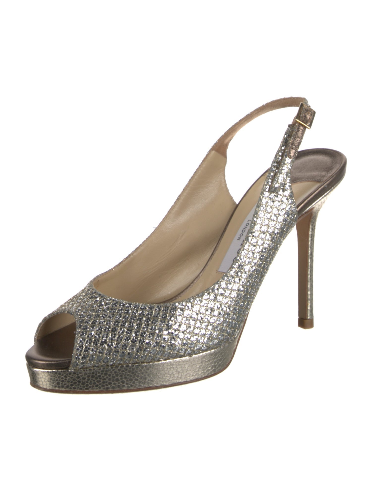 Jimmy Choo Glitter Slingback Pumps