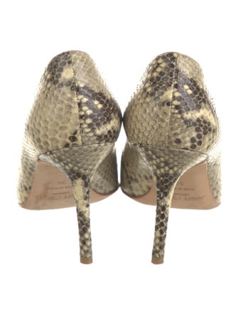 Jimmy Choo Embossed Leather Animal Print Pumps