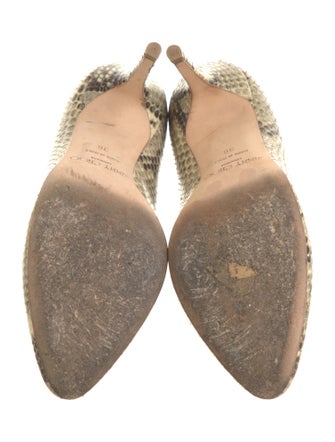Jimmy Choo Embossed Leather Animal Print Pumps