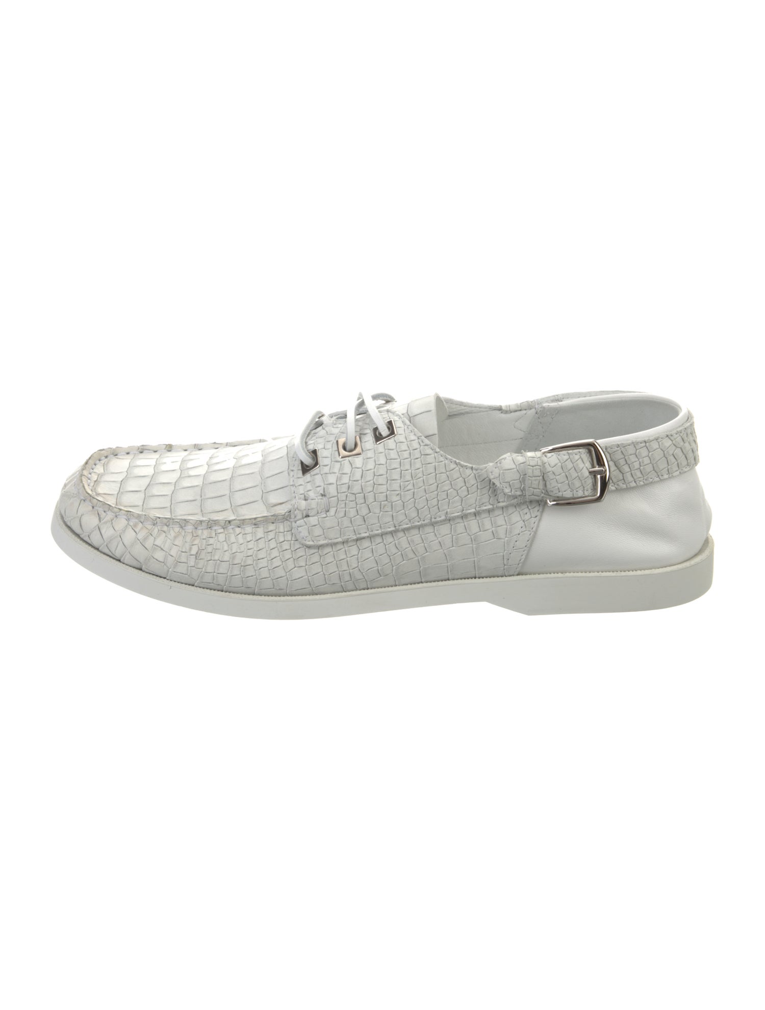 Jimmy Choo Crocodile Boat Shoes