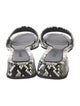 Jimmy Choo Leather Animal Print Slides